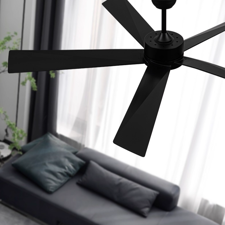 High-power five-blade ceiling fan ZC-F01 lamp for living room and home use, Nordic industrial, office, gym, electric fan lamp-海智集-