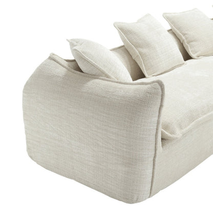 Modular Sectional Sofa, U-Shaped Couch with Sofa for five & Pillows, Modern Minimalist chenille Fabric Large Comfy Cloud Sofas, Living Room Furniture Sets-海智集-Default-