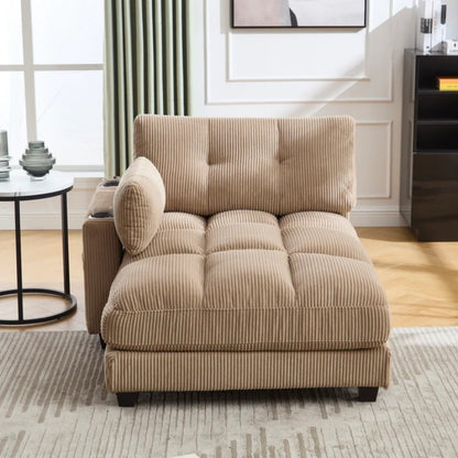 UNITED WE WIN Sleeper Sofa Couch Bed,Oversized Chaise Lounge Chair Cozy Cloud Couch-海智集-Default-