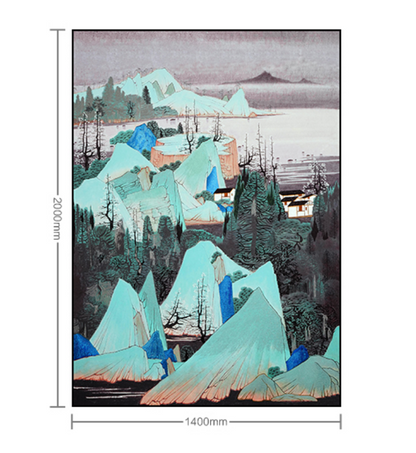 Decorative Art-mountains, forests, rivers and marshes-海智集-