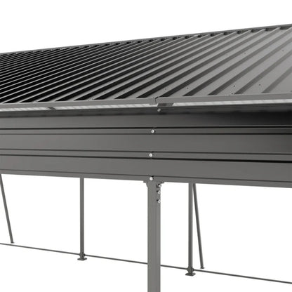 Campcraft 13 x 26.5 ft carport, 0.25mm thick, with protective film to prevent scratching, 2 pairs of adhesive gloves, 3 hooks, 12 expansion screws, 6 fixed iron pieces-海智集-Default-