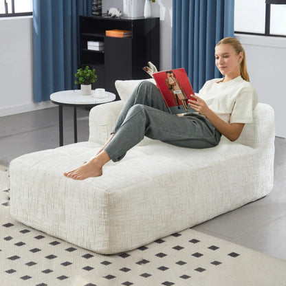 UNITED WE WIN Chenille Loveseat Sofa,Minimalist Modular Couches Sleeper for Living Room Bedroom Apartment Lounge-海智集-Default-