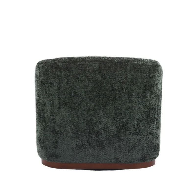 Elegant Swivel Barrel Chair, Comfy Accent Sofa Chair with 360 Degree Swivel, Chenille Fabric, Emerald, 31.5x31.5x27.56 inches-海智集-Default-