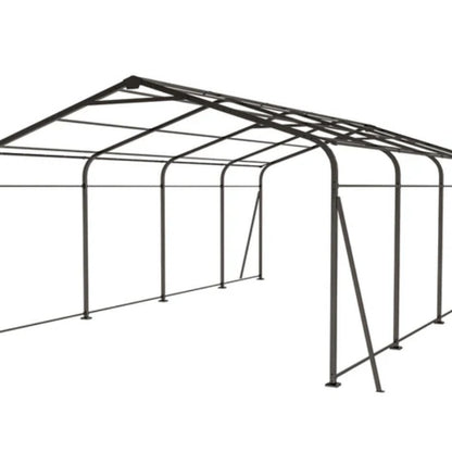 Campcraft 13 x 26.5 ft carport, 0.25mm thick, with protective film to prevent scratching, 2 pairs of adhesive gloves, 3 hooks, 12 expansion screws, 6 fixed iron pieces-海智集-Default-