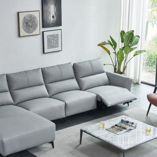 Luo LAN Series Leather Sofa, Italian Light Luxury Four-seater G36-海智集-