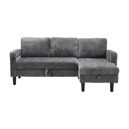 UNITED Sectional Sofa Reversible Sectional Sleeper Sectional Sofa with Storage Chaise-海智集-Default-