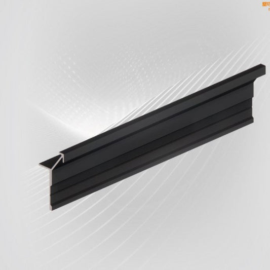 custom-made matte black ultra-narrow corner skirting board: Make the corner of the balcony more delicate-海智集-