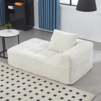 UNITED WE WIN Chenille Loveseat Sofa,Minimalist Modular Couches Sleeper for Living Room Bedroom Apartment Lounge-海智集-Default-