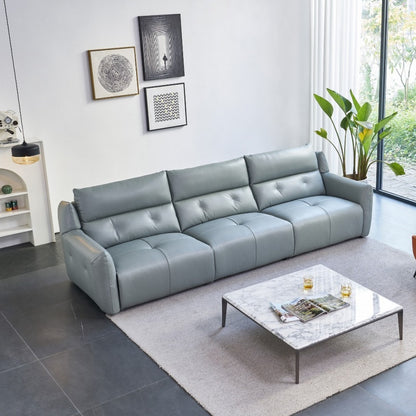 Home Theater Leather Recliner Set | Luxury Cinema Experience at Home-海智集-