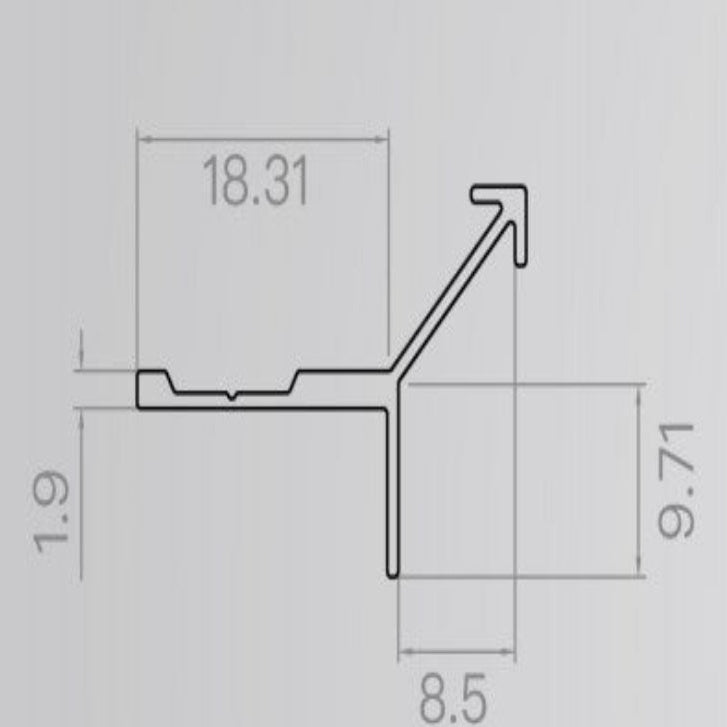 custom-made matte black ultra-narrow corner skirting board: Make the corner of the balcony more delicate-海智集-