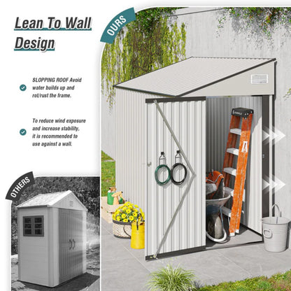 Campcraft Optional two-color storage shed, single hinge door, solid structural design, good ventilation, surface with protective film, and suitable for various scenarios-海智集-Default-