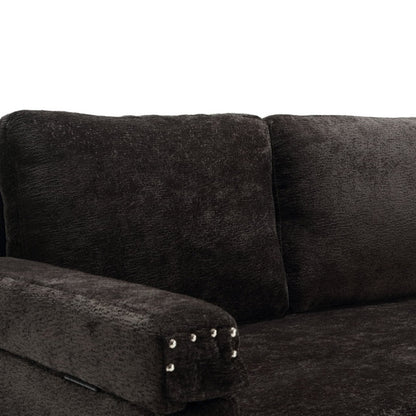 UNITED Sectional Sofa Reversible Sectional Sleeper Sectional Sofa with Storage Chaise-海智集-Default-