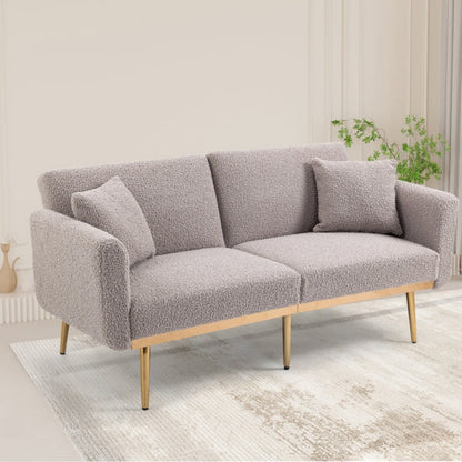 COOLMORE Velvet Sofa , Accent sofa .loveseat sofa with metal feet-海智集-Default-