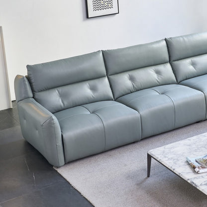 Home Theater Leather Recliner Set | Luxury Cinema Experience at Home-海智集-