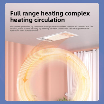 5-in-1 Lighting Bathroom Heater Integrated Ceiling Fan Heater Multifunctional Bathroom Heater Home Heater Fan Bathroom Heater-Kitchen & Bathroom-海智集-Key Switches-300X600-