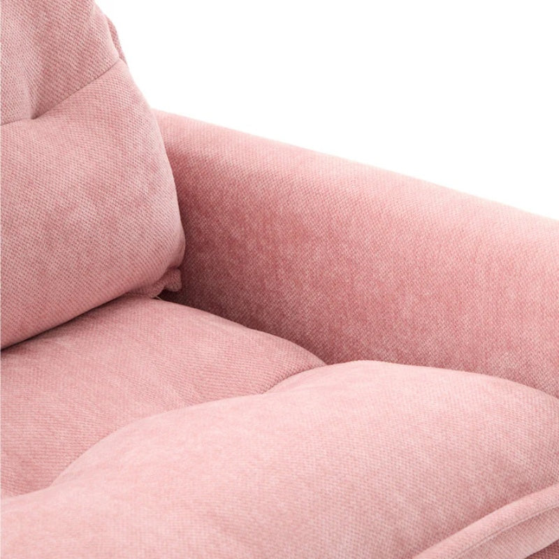 UNITED WE WIN Swivel Barrel Chair - Mid Century Modern Chair, Thick Padded Arm Chair with Solid Metal Base, Comfortable Single Sofa Chair, Swivel Accent Chair for Living Room Bedroom-海智集-Default-