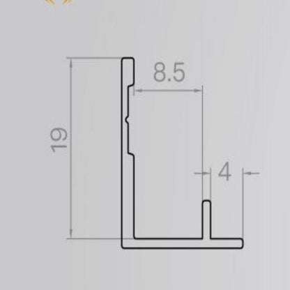 custom-made matte black right-angle corner skirting board: Used for the right-angle corner finishing of walls-海智集-