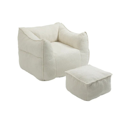 COOLMORE Bean Bag Chair Lazy Sofa/Footstool Durable Comfort Lounger High Back Bean Bag Chair Couch for Adults and Kids, Indoor & Outdoor-海智集-Default-