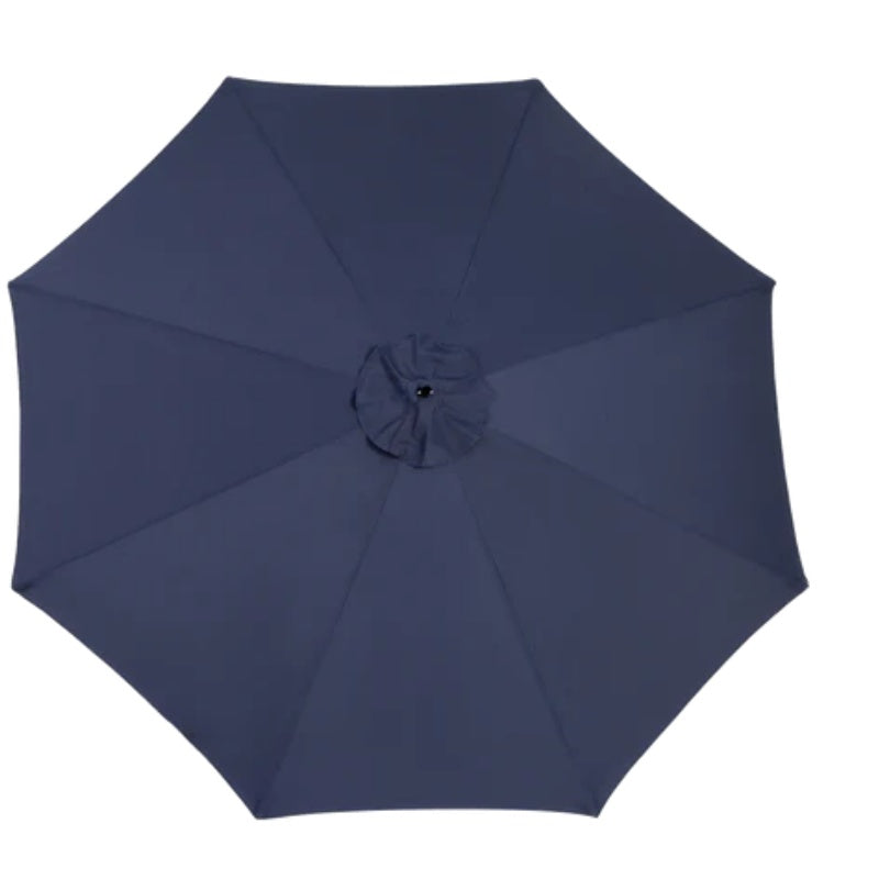 Best Choice Products 10ft Offset Hanging Market Patio Umbrella w/Easy Tilt Adjustment, Polyester Shade, 8 Ribs for Backyard, Poolside - (Navy blue )(No Base)-海智集-Default-