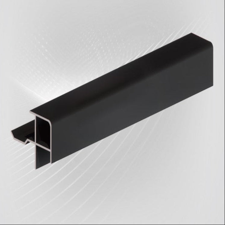 skirting board matte black large right-angle corner skirting board: Used for the corner finishing of walls-海智集-