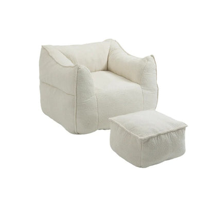 COOLMORE Bean Bag Chair Lazy Sofa/Footstool Durable Comfort Lounger High Back Bean Bag Chair Couch for Adults and Kids, Indoor & Outdoor-海智集-Default-