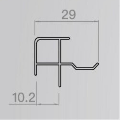 skirting board matte black large right-angle corner skirting board: Used for the corner finishing of walls-海智集-