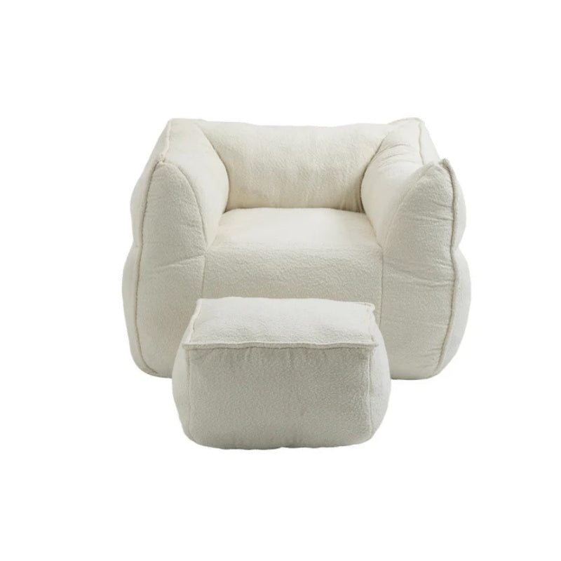COOLMORE Bean Bag Chair Lazy Sofa/Footstool Durable Comfort Lounger High Back Bean Bag Chair Couch for Adults and Kids, Indoor & Outdoor-海智集-Default-
