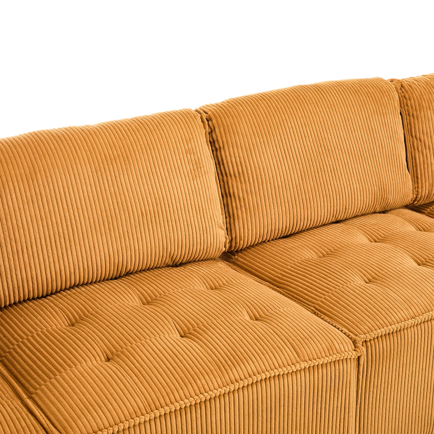 UNITED WE WIN Modular Sectional Sofa U Shaped Modular Couch with Reversible Chaise Modular Sofa Sectional Couch,6- Seat Convertible Sofa,Fit for Living Room-海智集-Default-