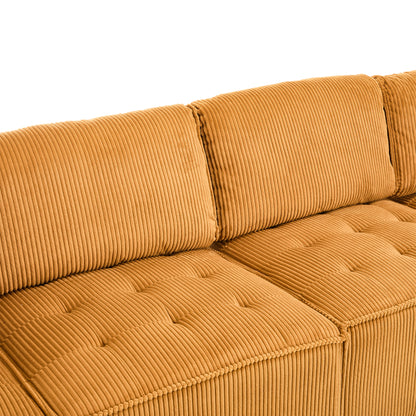 UNITED WE WIN Modular Sectional Sofa U Shaped Modular Couch with Reversible Chaise Modular Sofa Sectional Couch,6- Seat Convertible Sofa,Fit for Living Room-海智集-Default-