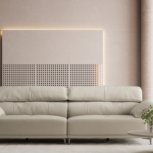 Jinxuan Series Leather sofa, Italian Light Luxury four-seater GINSON - CB3707-海智集-