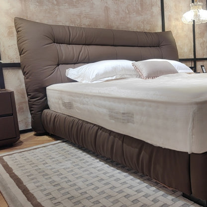 Hand-Stitched Leather Bed with Whisper-Quiet Adjustment-海智集-