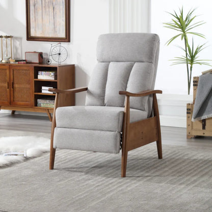 COOLMORE Wood Frame Armchair, Modern Accent Chair Lounge Chair for Living Room-海智集-Default-