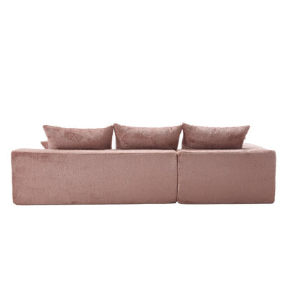 UNITED WE WIN Stylish fabric, excellent touch, L-shaped design, intimate comfort, large seated depth, free stretch, random combination, flexible, full compression, no installation of the sofa-海智集-Default-