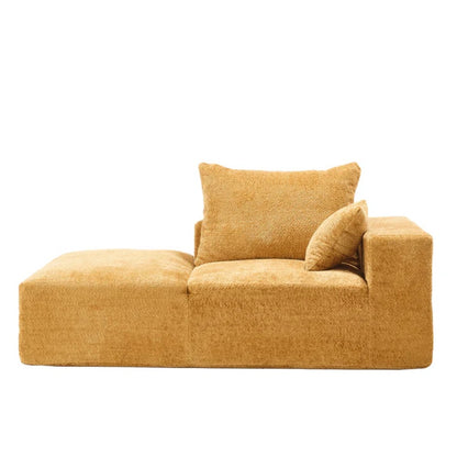 UNITED WE WIN Memory Foam 2-Seater Couch, No Installation & Easy to Transport, Deep Seat Modern Sofa with Chenille Fabric, Couch for Living Room, Bedroom, Apartment, Home Office-海智集-Default-