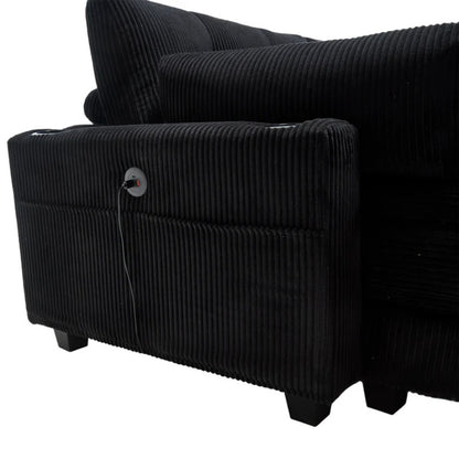 UNITED WE WIN Sleeper Sofa Couch Bed,Oversized Chaise Lounge Chair Cozy Cloud Couch-海智集-Default-