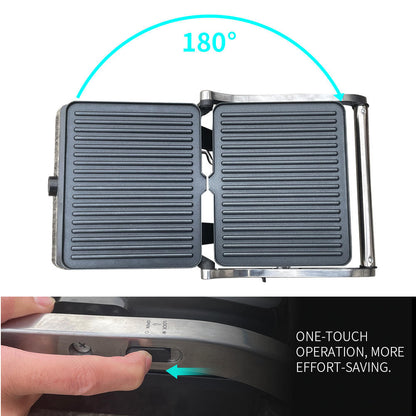 Aluminium Electric Hot Pot Grill Pan Detachable PTFE Non-Stick Plate Temperature Control Outdoor Household Use-海智集-
