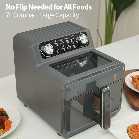Stainless Steel air fryer 7L home use electric deep fryer oil free air fryer-海智集-