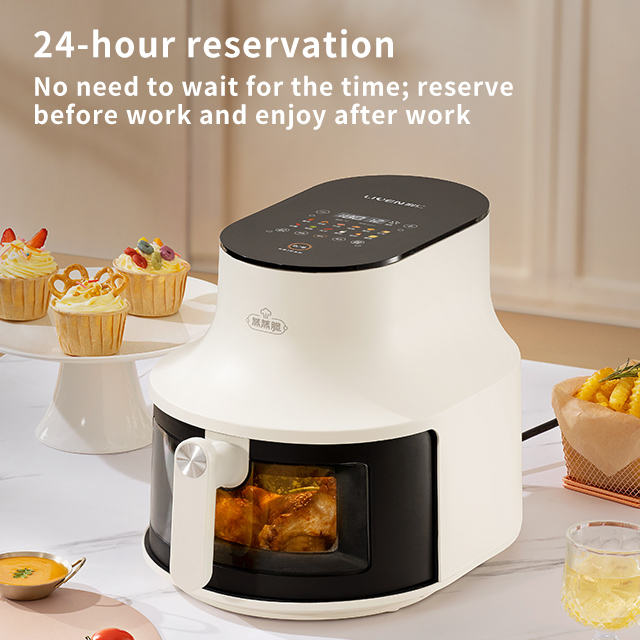 6L General Electric Round Deep Hot Multi Oil Free Air Fyrer Fryer With Touch Screen Display-海智集-