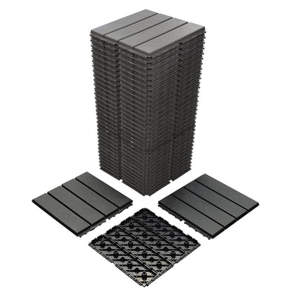Customized Wholesale Waterproof Plastic Outdoor Flooring Covering Interlocking Deck Tiles Patio Tiles for Walkway-海智集-