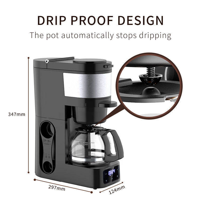 5-Cup American Style Drip Coffee Maker Premium Coffee Grinder for the Perfect Brew-海智集-