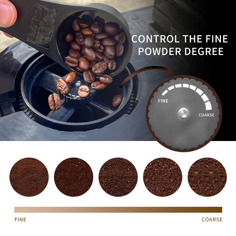 5-Cup American Style Drip Coffee Maker Premium Coffee Grinder for the Perfect Brew-海智集-