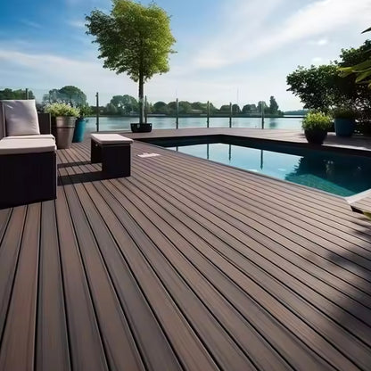Weather Resistant Decking Board Long Lasting Wood Plastic Deck Composite Decking Boards Flooring Outdoor Piso-海智集-