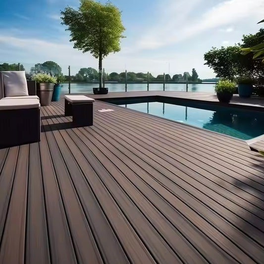 Weather Resistant Decking Board Long Lasting Wood Plastic Deck Composite Decking Boards Flooring Outdoor Piso-海智集-