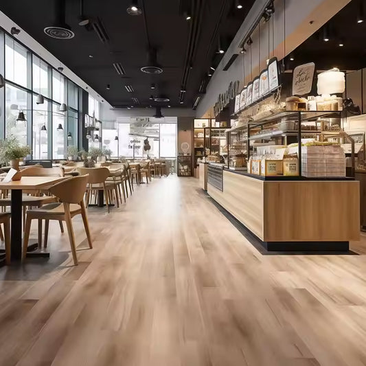 Plastic Spc Sheet Indoor 5mm Commercial Click Luxury Lvt Pisos De Pvc Vinyl Flooring-海智集-
