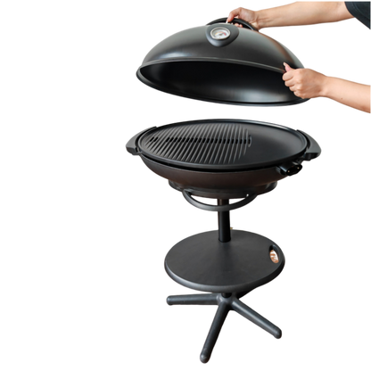 Balcony Grill Standing Table Temperature Display BBQ Electric Grill Portable and Convenient Camping Grill for Party-海智集-