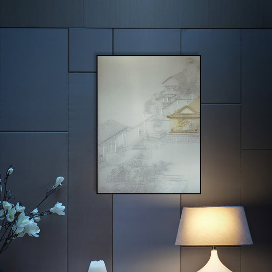 Bulk Order for Suzhou 3D Full-Embroidery Wall Art Featuring core 3D full-embroidery, high-quality materials & commercial standards. Ideal for hotel chains, enterprise groups, etc., for unified interior upgrades.Attic One of Pavilions and Towers-海智集-