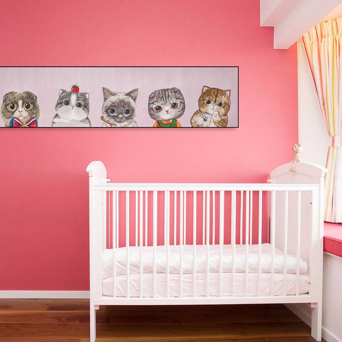 Suzhou 3D Full-Embroidery Wall Art Featuring core 3D full-embroidery, high-quality materials & commercial standards. Ideal for hotel chains, enterprise groups, etc., for unified interior upgrades.Cute Cat Party One-海智集-