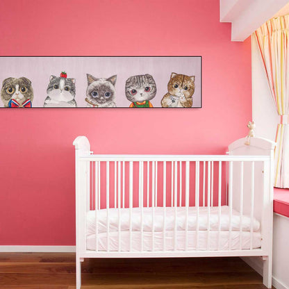 Suzhou 3D Full-Embroidery Wall Art Featuring core 3D full-embroidery, high-quality materials & commercial standards. Ideal for hotel chains, enterprise groups, etc., for unified interior upgrades.Cute Cat Party One-海智集-