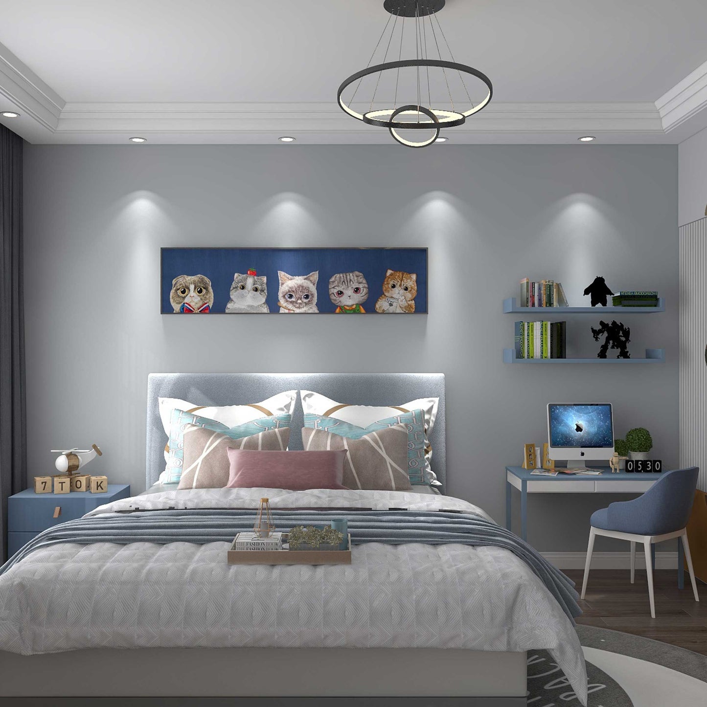 Bulk Order for Suzhou 3D Full-Embroidery Wall Art Featuring core 3D full-embroidery, high-quality materials & commercial standards. Ideal for hotel chains, enterprise groups, etc., for unified interior upgrades.Cute Cat Party Two-海智集-