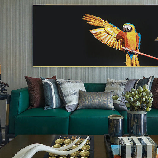 Bulk Order for Suzhou 3D Full-Embroidery Wall Art Featuring core 3D full-embroidery, high-quality materials & commercial standards. Ideal for hotel chains, enterprise groups, etc., for unified interior upgrades.Gentleman Parrot-海智集-
